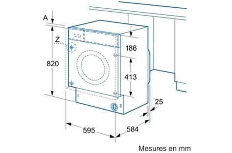 profondeur machine à laver hublot|Dimensions des lave.